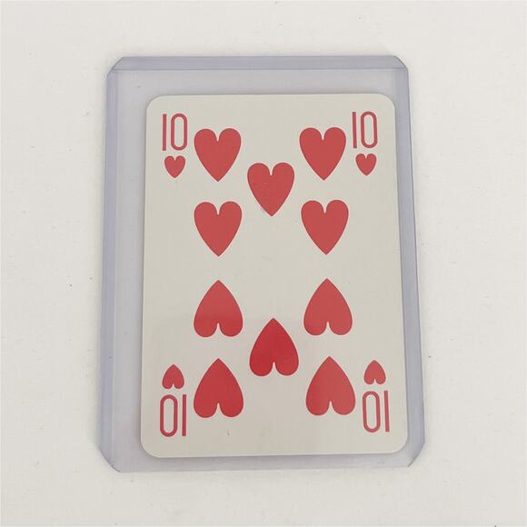 GUCCI Vintage Playing Card 10 Hearts 1980s Italy COA - Picture 4 of 6